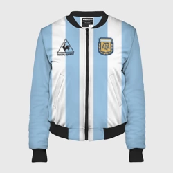 Женский бомбер 3D Марадона Аргентина ретро