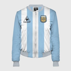 Женский бомбер 3D Марадона Аргентина ретро