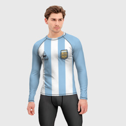Мужской рашгард 3D Марадона Аргентина ретро - фото 2