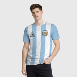 Мужская футболка 3D Марадона Аргентина ретро - фото 2