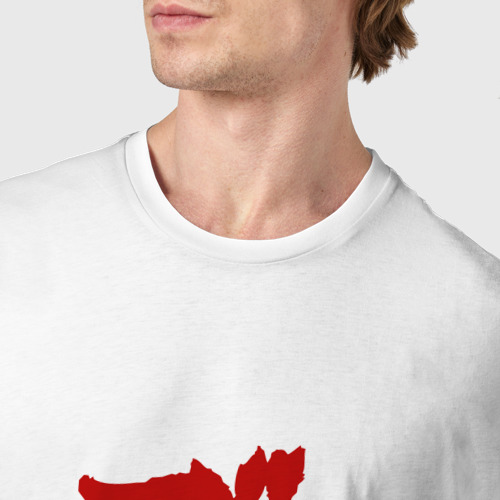 Мужская футболка хлопок с принтом Godzilla Годзилла, фото #4
