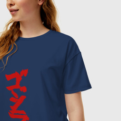 Женская футболка хлопок Oversize Godzilla Годзилла - фото 2