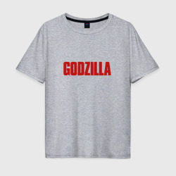 Мужская футболка хлопок Oversize Godzilla
