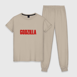 Женская пижама хлопок Godzilla