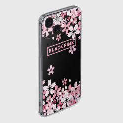 Чехол для iPhone 15 силиконовый с защитой камеры Blackpink - фото 2