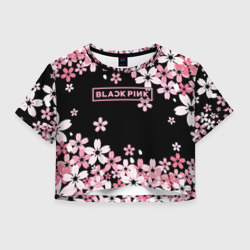 Женская футболка Crop-top 3D Blackpink