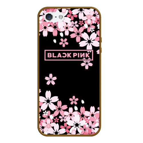 Чехол для iPhone 5/5S матовый Blackpink, цвет коричневый