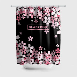 Штора 3D для ванной Blackpink