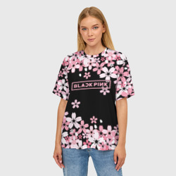 Женская футболка oversize 3D Blackpink - фото 2