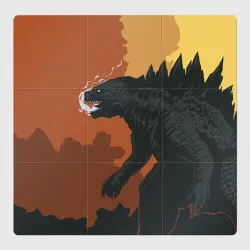 Магнитный плакат 3Х3 Godzilla Годзилла
