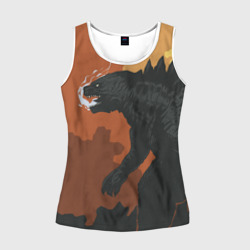 Женская майка 3D Godzilla Годзилла