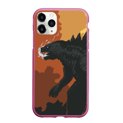 Чехол для iPhone 11 Pro матовый Godzilla Годзилла