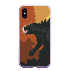 Чехол для iPhone XS Max матовый Godzilla Годзилла