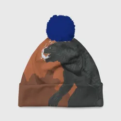 Шапка 3D c помпоном Godzilla Годзилла