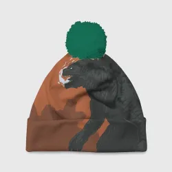 Шапка 3D c помпоном Godzilla Годзилла