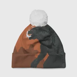 Шапка 3D c помпоном Godzilla Годзилла