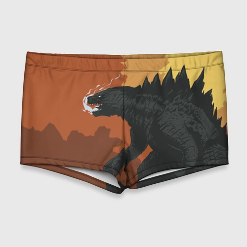 Мужские купальные плавки 3D Godzilla Годзилла