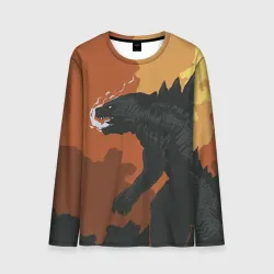 Мужской лонгслив 3D Godzilla Годзилла