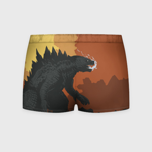 Мужские трусы 3D Godzilla Годзилла, цвет 3D печать - фото 2