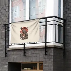 Флаг-баннер Godzilla кушает Годзилла - фото 2
