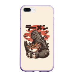 Чехол для iPhone 7Plus/8 Plus матовый Godzilla кушает Годзилла