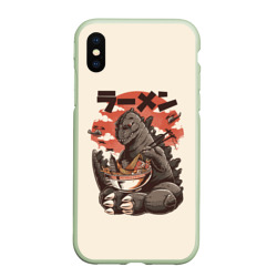 Чехол для iPhone XS Max матовый Godzilla кушает Годзилла