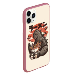 Чехол для iPhone 11 Pro матовый Godzilla кушает Годзилла - фото 2