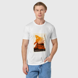 Мужская футболка хлопок Godzilla poster - фото 2