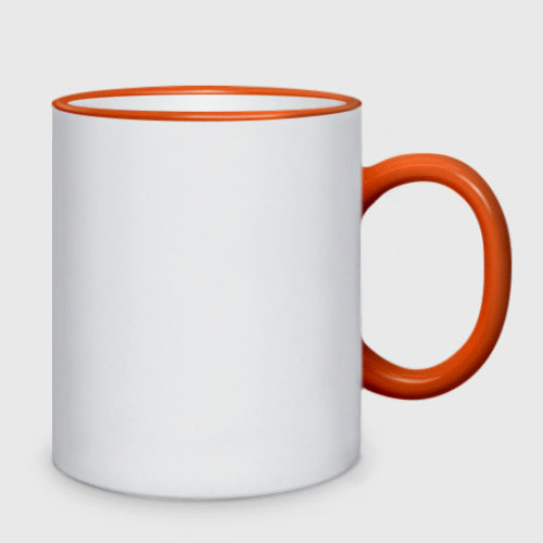 Кружка двухцветная System of a Down, цвет Кант оранжевый - фото 2