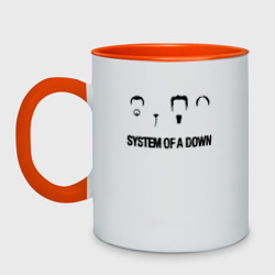 Кружка двухцветная System of a Down
