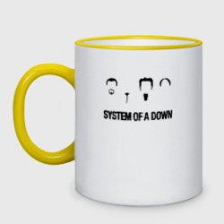 Кружка двухцветная System of a Down