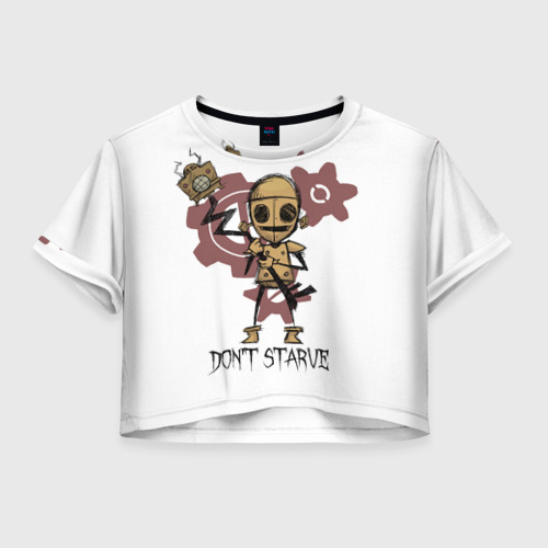 Женская футболка Crop-top 3D Don't starve, цвет 3D печать