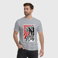 Мужская футболка хлопок Godzilla Годзилла - фото 2
