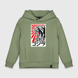 Детское худи Oversize хлопок Godzilla Годзилла