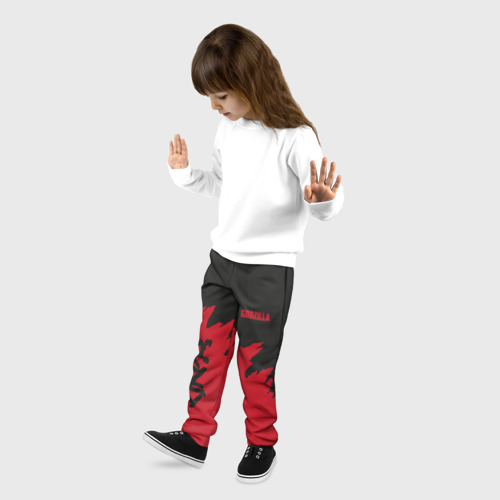 Детские брюки 3D GODZILLA | ГОДЗИЛЛА, цвет 3D печать - фото 3