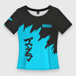 Женская футболка 3D Slim Godzilla Годзилла