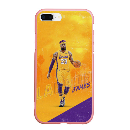 Чехол для iPhone 7Plus/8 Plus матовый Lebron, цвет баблгам