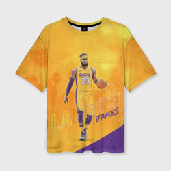 Женская футболка oversize 3D Lebron