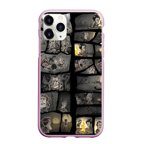 Чехол для iPhone 11 Pro Max матовый Don't starve, цвет розовый