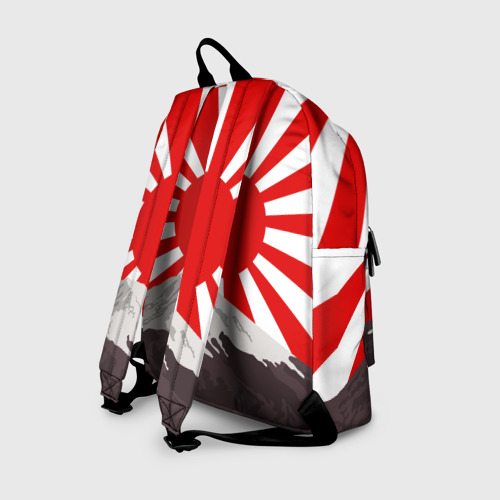 Рюкзак 3D с принтом GODZILLA JAPAN | ГОДЗИЛЛА ЯПОНИЯ, вид сзади #1
