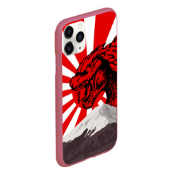 Чехол для iPhone 11 Pro Max матовый Godzilla Japan Годзилла Япония - фото 2