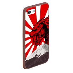 Чехол для iPhone 5/5S матовый Godzilla Japan Годзилла Япония - фото 2