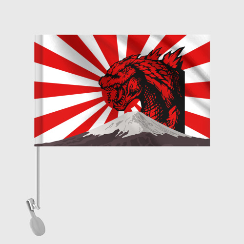 Флаг для автомобиля Godzilla Japan Годзилла Япония - фото 2