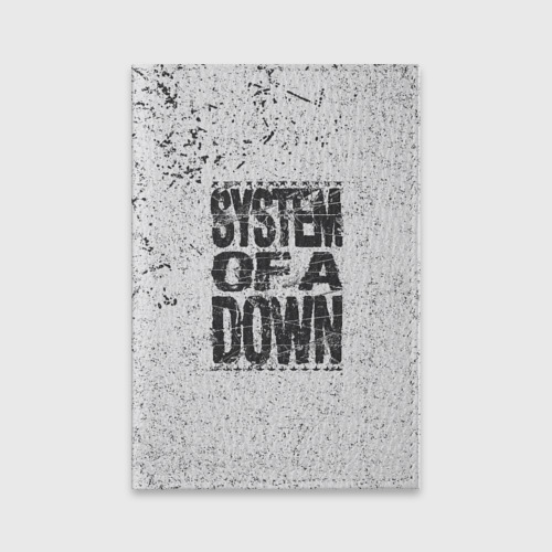 Обложка для паспорта матовая кожа System of a Down, цвет бирюзовый