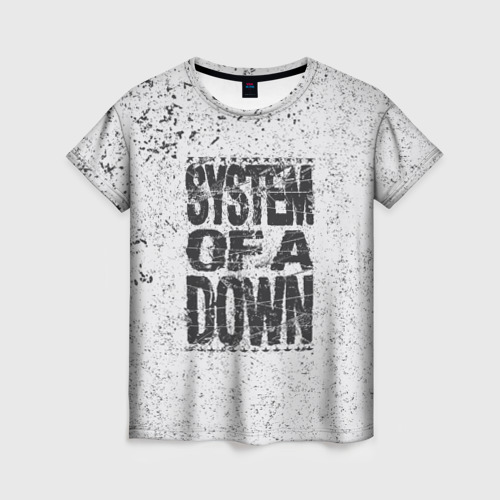 Женская футболка 3D System of a Down, цвет 3D печать