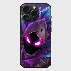 Чехол силиконовый для Apple iPhone 15 Pro матовый Fortnite raven Фортнайт ворон