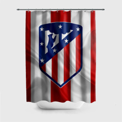 Штора 3D для ванной Atletico Madrid