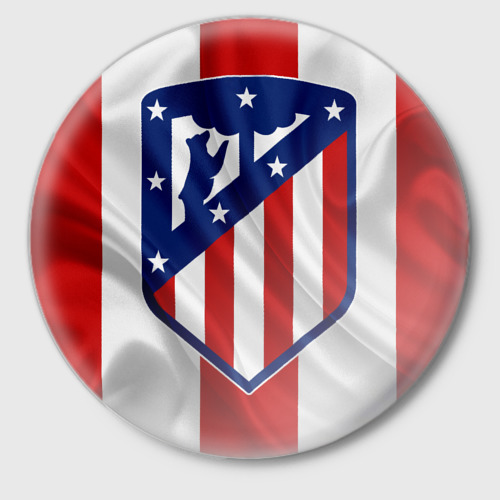 Значок Atletico Madrid, цвет белый