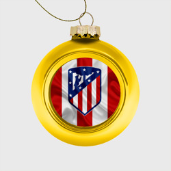 Стеклянный ёлочный шар Atletico Madrid