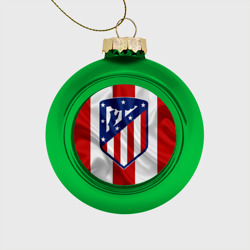 Atletico Madrid – Стеклянный ёлочный шар с принтом купить